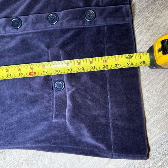 White Stag Womens‎ Sweater cardigan large blue button stretch. Beautiful velvet - Picture 8 of 8